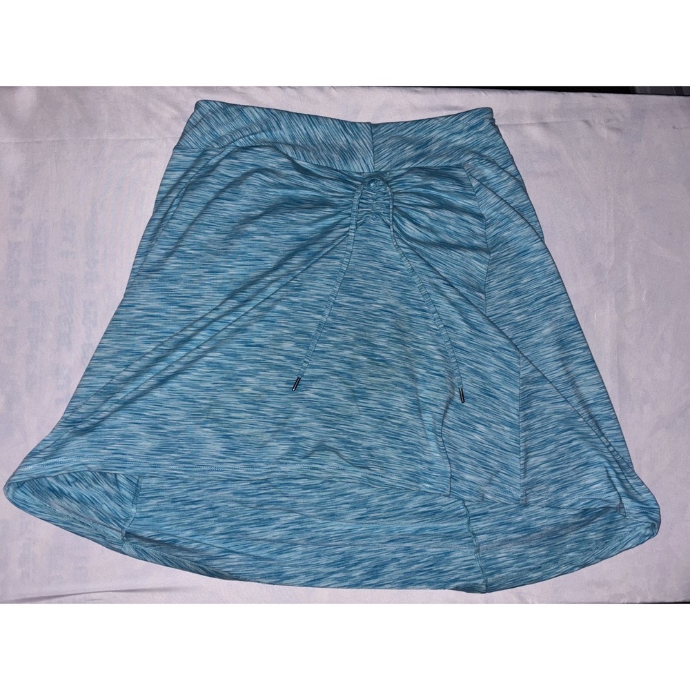 Freedom Trail By Kyodan A Line Skirt Womens Medium Blue Space Dye Ruched Comfort